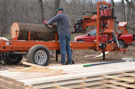 A friend has a portable mill, which makes the process relatively easy. The boards will be kiln dried before being laid on the floor.