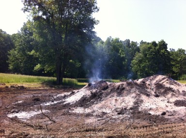 Still smoking the next morning.