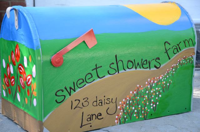 A freshly painted mailbox!